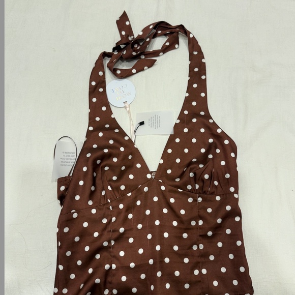 NWT Vivan Halter Top MORE TO COME (Brown Polka Dot) - Picture 5 of 5